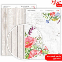 Hârtie pentru scrapbooking Wild Flowers A4 – No. 3