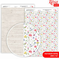 Hârtie pentru scrapbooking Wild Flowers A4 – No. 4
