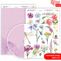 Hârtie pentru scrapbooking Wild Flowers A4 – No. 8