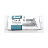 Pastă de modelaj cu uscare la aer DARWI 500 g albă