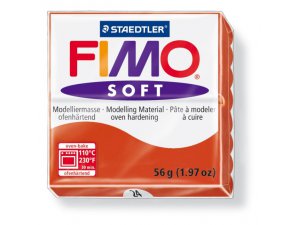 Pasta de modelaj FIMO Soft cu întărirea termică - 56 g - Roșu