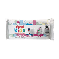 Pastă de modelat cu uscare la aer DARWI Kids 1000 g albă