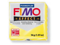 Pastă de modelat FIMO Effect - întarire termică - 56 g - Galben transparent