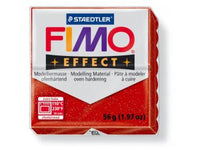 Pastă de modelat FIMO Effect - întarire termică - 56 g - Roșu lucios