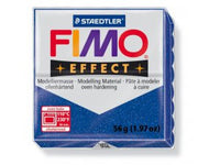 Pastă de modelat FIMO Effect - întarire termică - 56 g - Albastru lucios