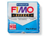 Pastă de modelat FIMO Effect - întarire termică - 56 g - Albastru transparent