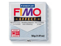 Pastă de modelat FIMO Effect - întarire termică - 56 g - Argintiu