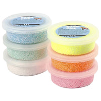 pasta de modelat foam clay pastel glitter 6 x 14g ro cch78812