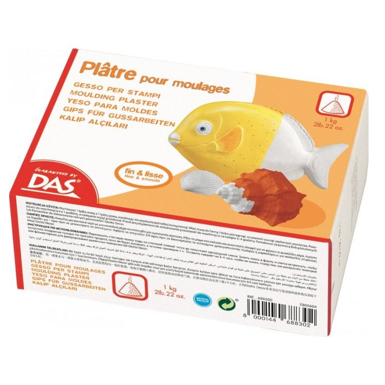 pasta de modelat uscare rapida das moulding plaster 1 kg ro das688300
