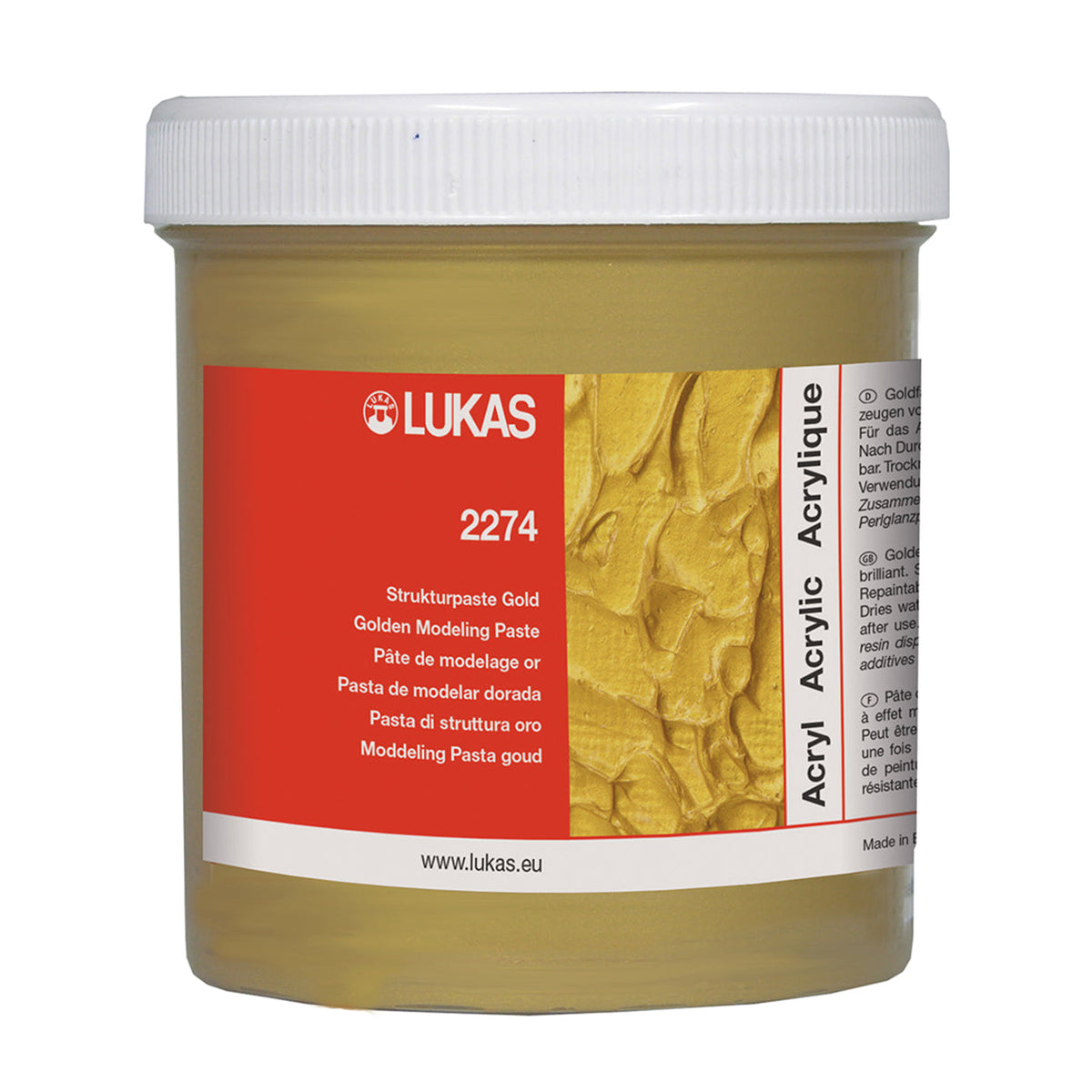Pastă de structură LUKAS metalică 250 ml – auriu