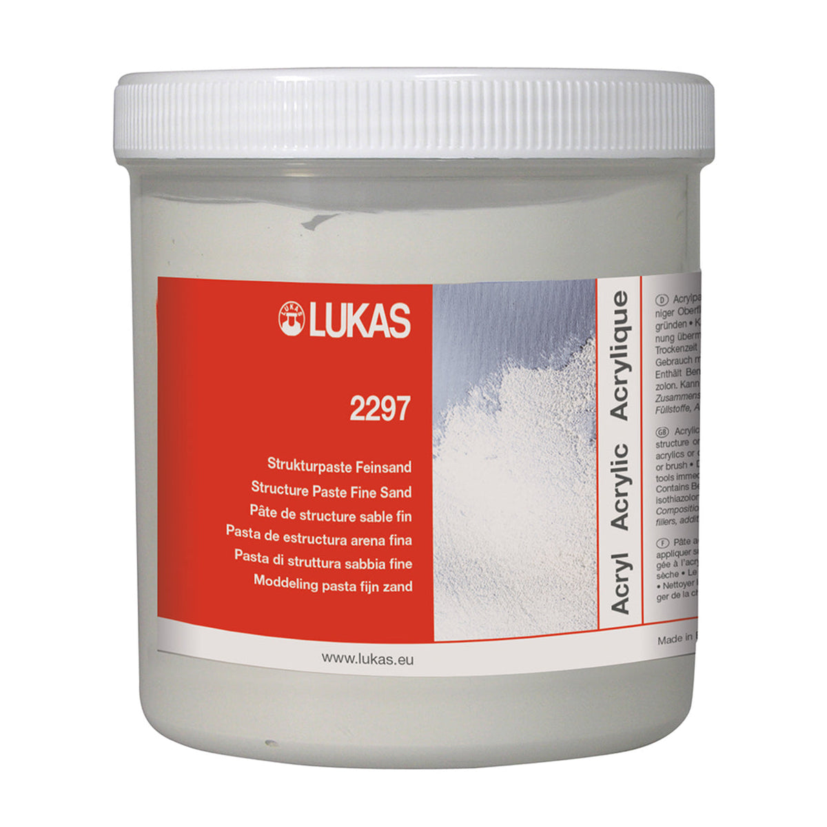 Pastă de structură LUKAS Nisip Fin 125 250 ml