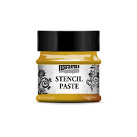 pasta metalizata pentru sablon stencil paste pentart 50ml ro pnt294