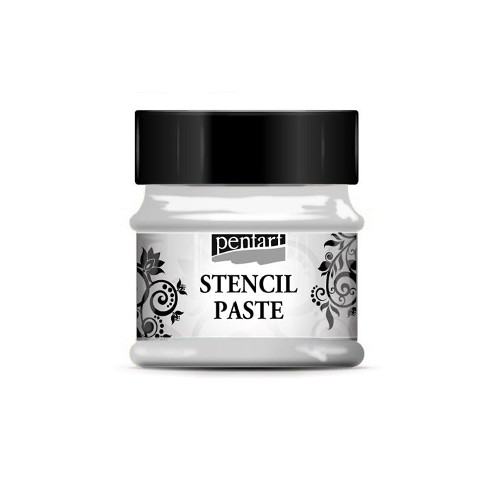 pasta metalizata pentru sablon stencil paste pentart 50ml ro pnt294
