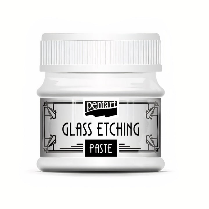 pasta pentru gravura pe sticla glass etching pentart 50 ml ro pnt33454