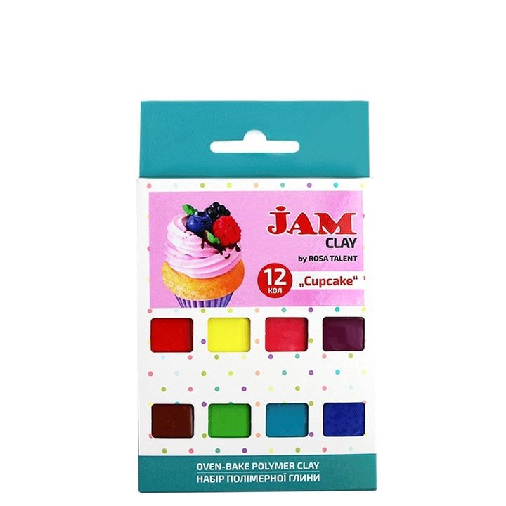 pasta polimerica rosa talent set cupcake 12 x 20 g