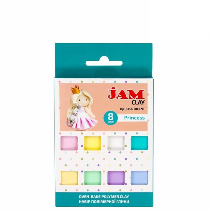 pasta polimerica rosa talent set princess 8 x 20 g