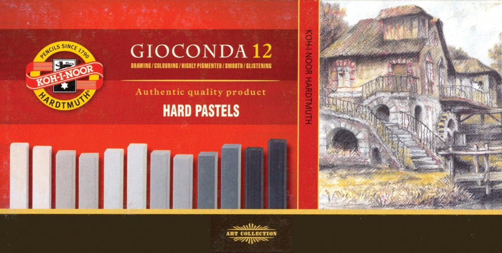 pasteluri ulei gioconda hard nuante de gri 12 buc ro khn812201200gy