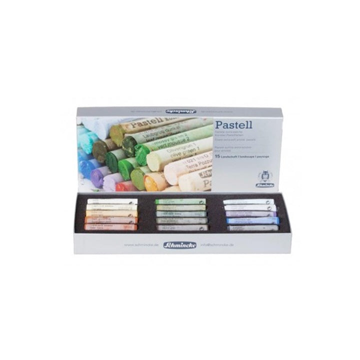 pasteluri uscate schmincke landscape set 15 bucați