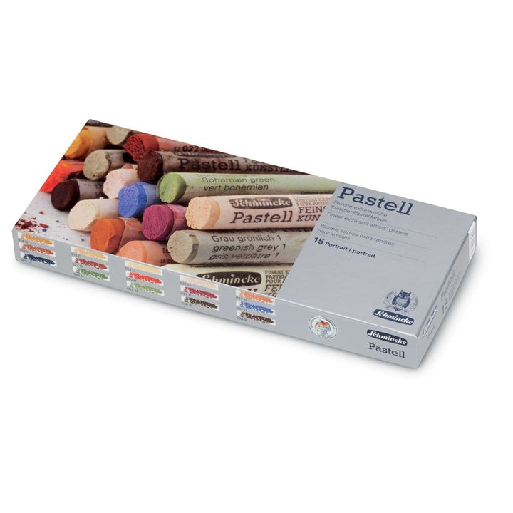 pasteluri uscate schmincke portrait set 15 bucați