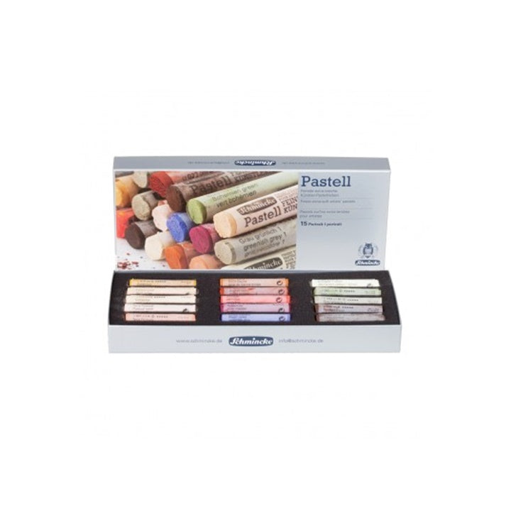 pasteluri uscate schmincke portrait set 15 bucați