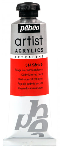 Culoare acrilică Pebeo Artist 37 ml – Roșu cadmiu închis