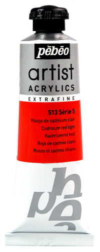 Culoare acrilică Pebeo Artist 37 ml – Roșu cadmiu deschis