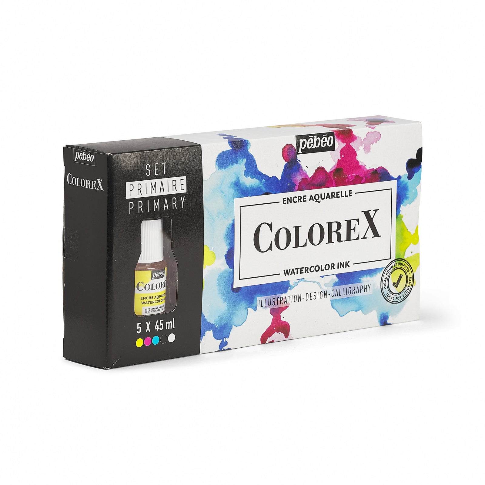 Set de cerneluri acuarelă Pebeo Colorex 5 x 45 ml