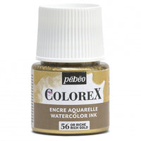 Acuarelă lichidă Pebeo Colorex 45 ml – Aur bogat