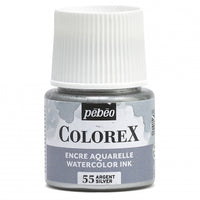 Acuarelă lichidă Pebeo Colorex 45 ml – Argintiu