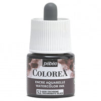 Acuarelă lichidă Pebeo Colorex 45 ml – Negru tricromatic