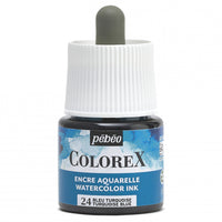 Acuarelă lichidă Pebeo Colorex 45 ml – Albastru turcoaz
