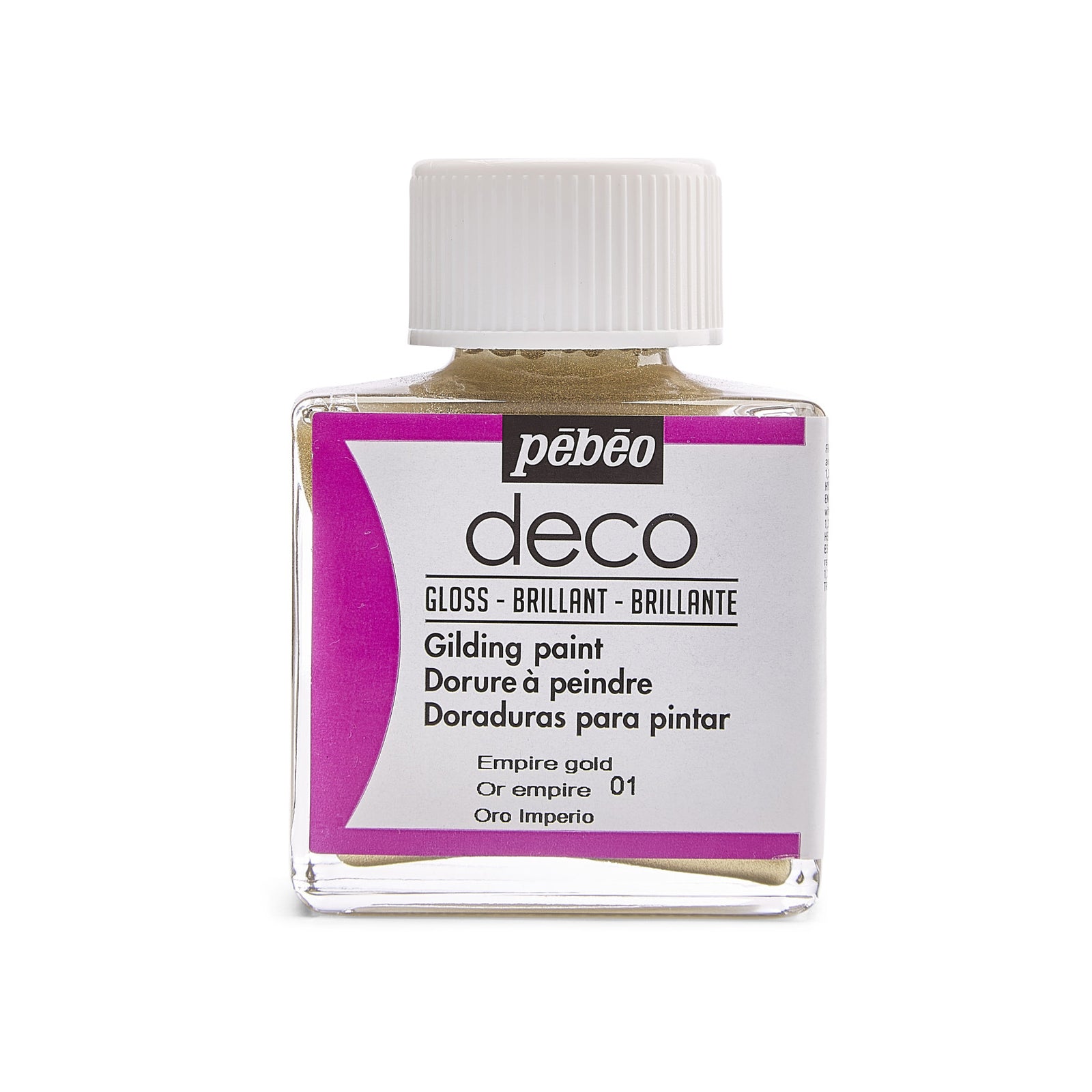 Vopsea acrilică decorativă Pebeo Deco lucioasă 75 ml - auriu