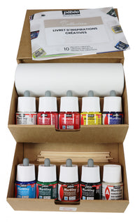 Set culori de marmorare Pebeo Marbling 10 x 45 ml