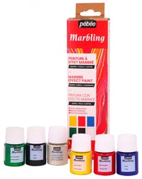 Set culori de marmorare Pebeo Marbling 6 x 20 ml