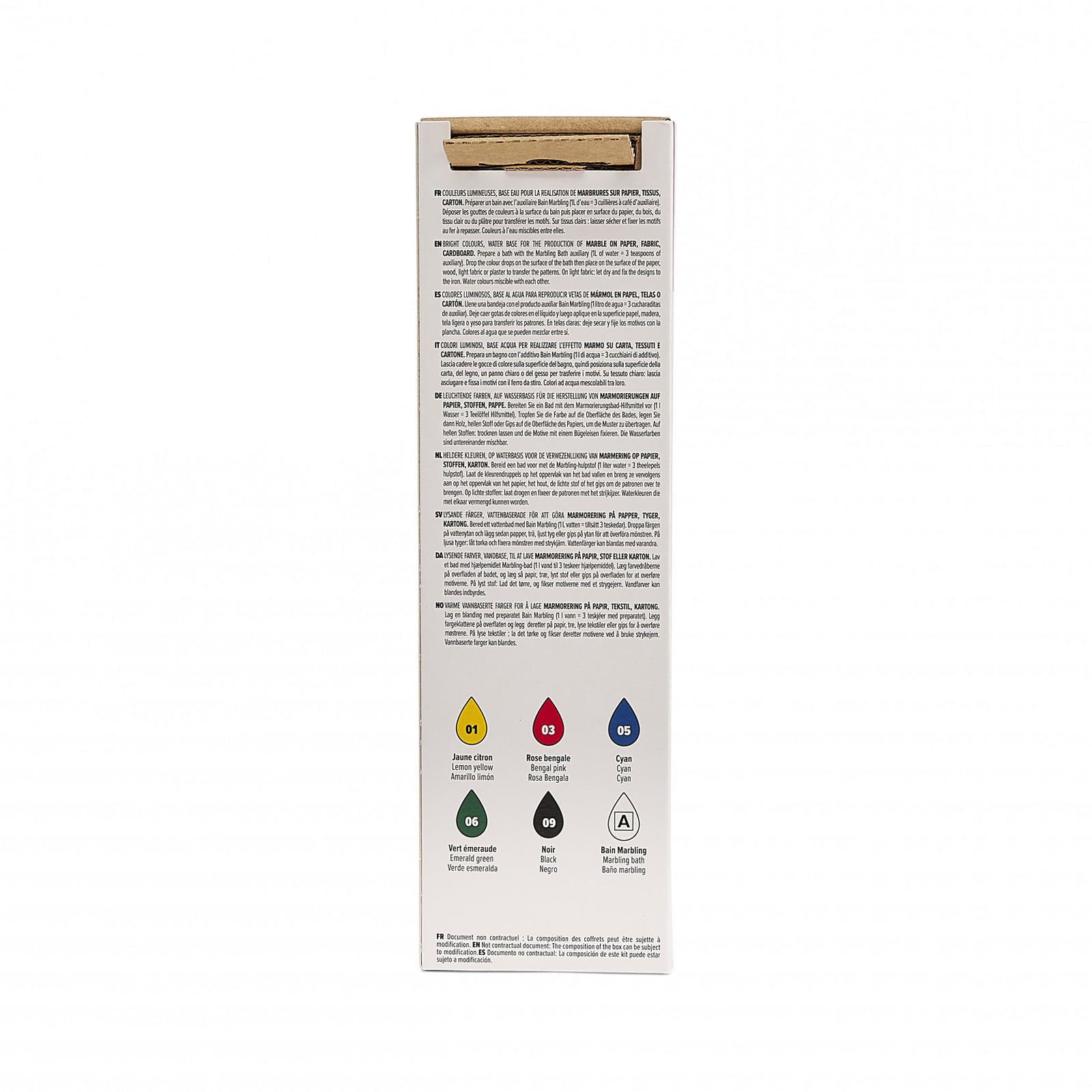 Set culori de marmorare Pebeo Marbling 6 x 20 ml
