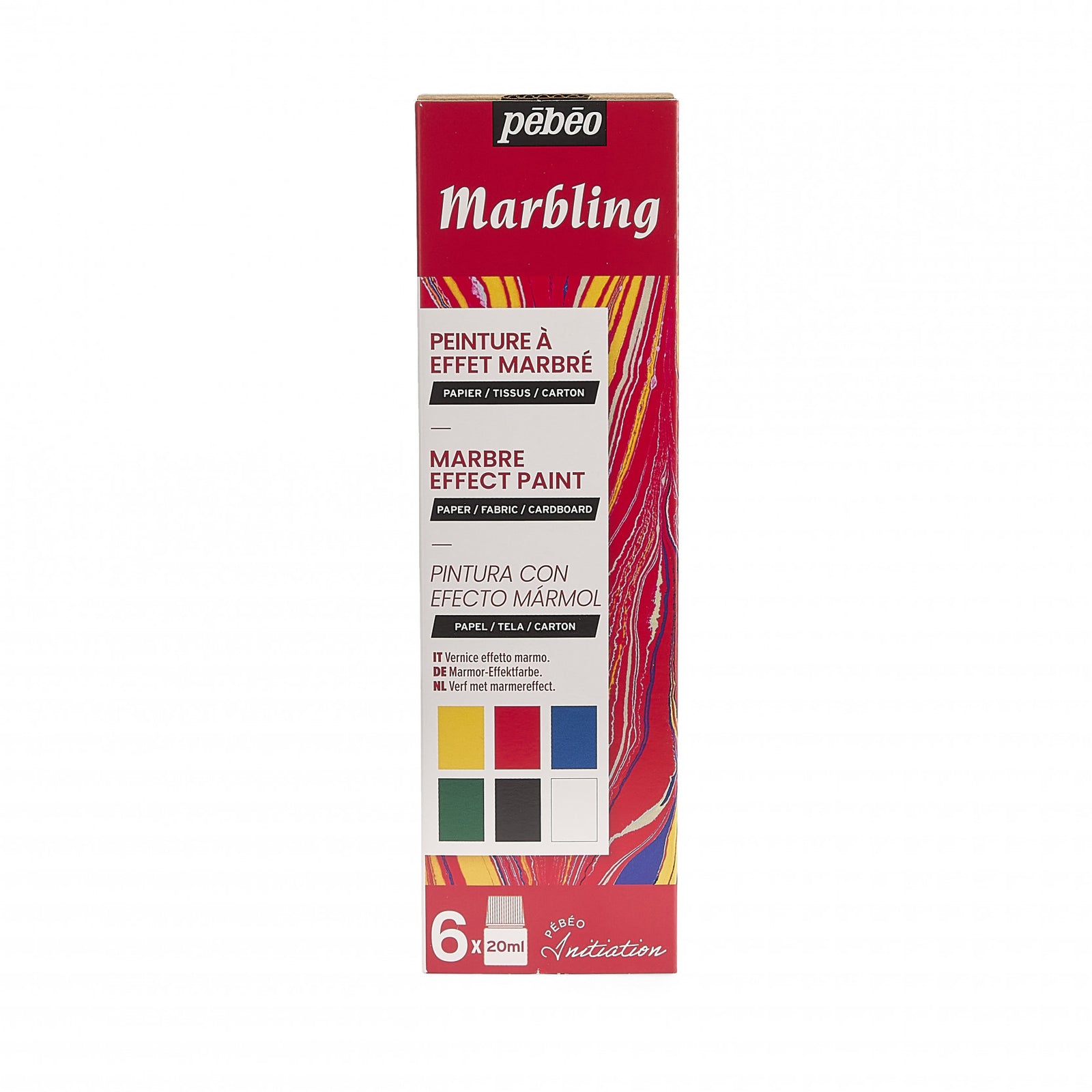 Set culori de marmorare Pebeo Marbling 6 x 20 ml