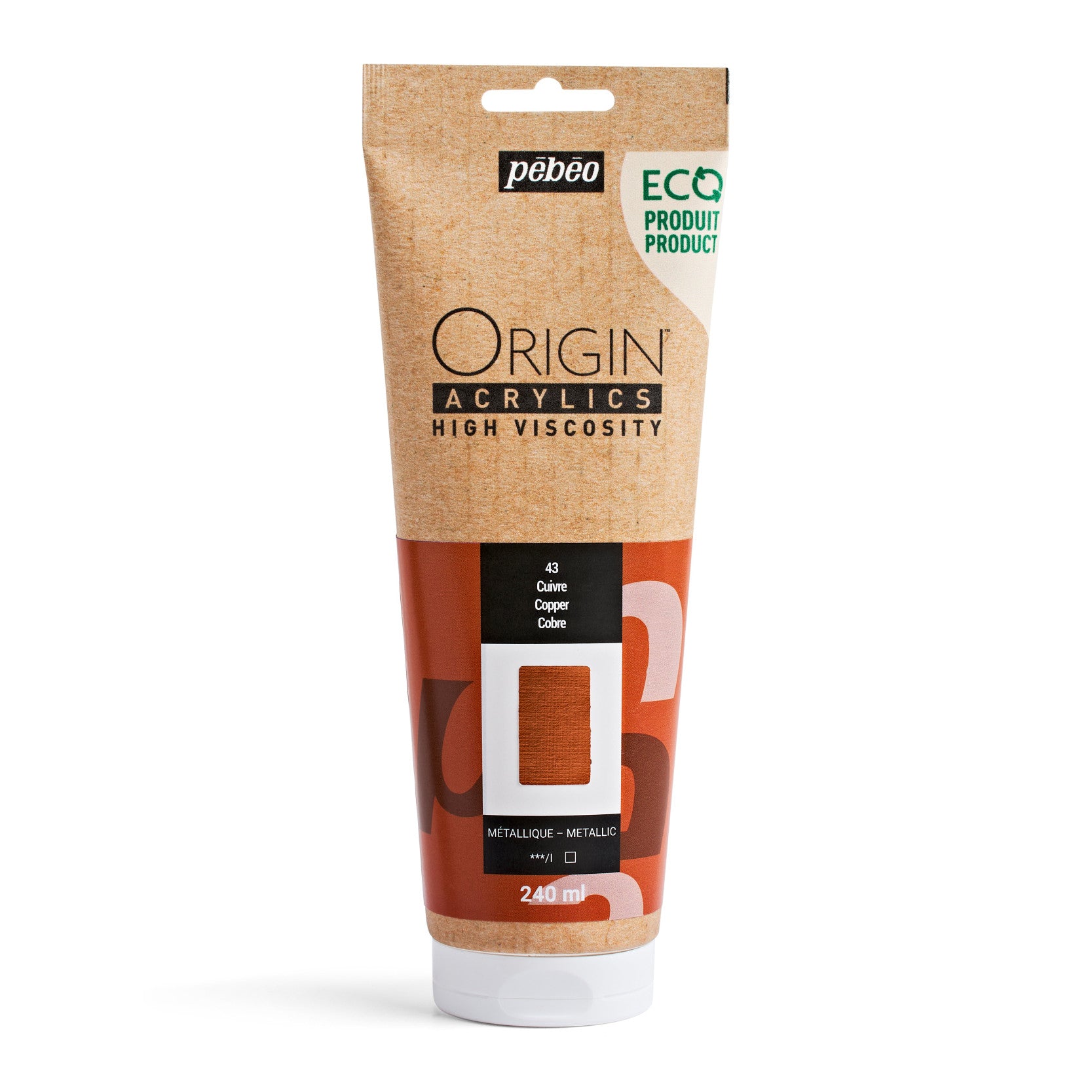 Vopsea acrilică Pebeo Origin 240 ml – Cupru