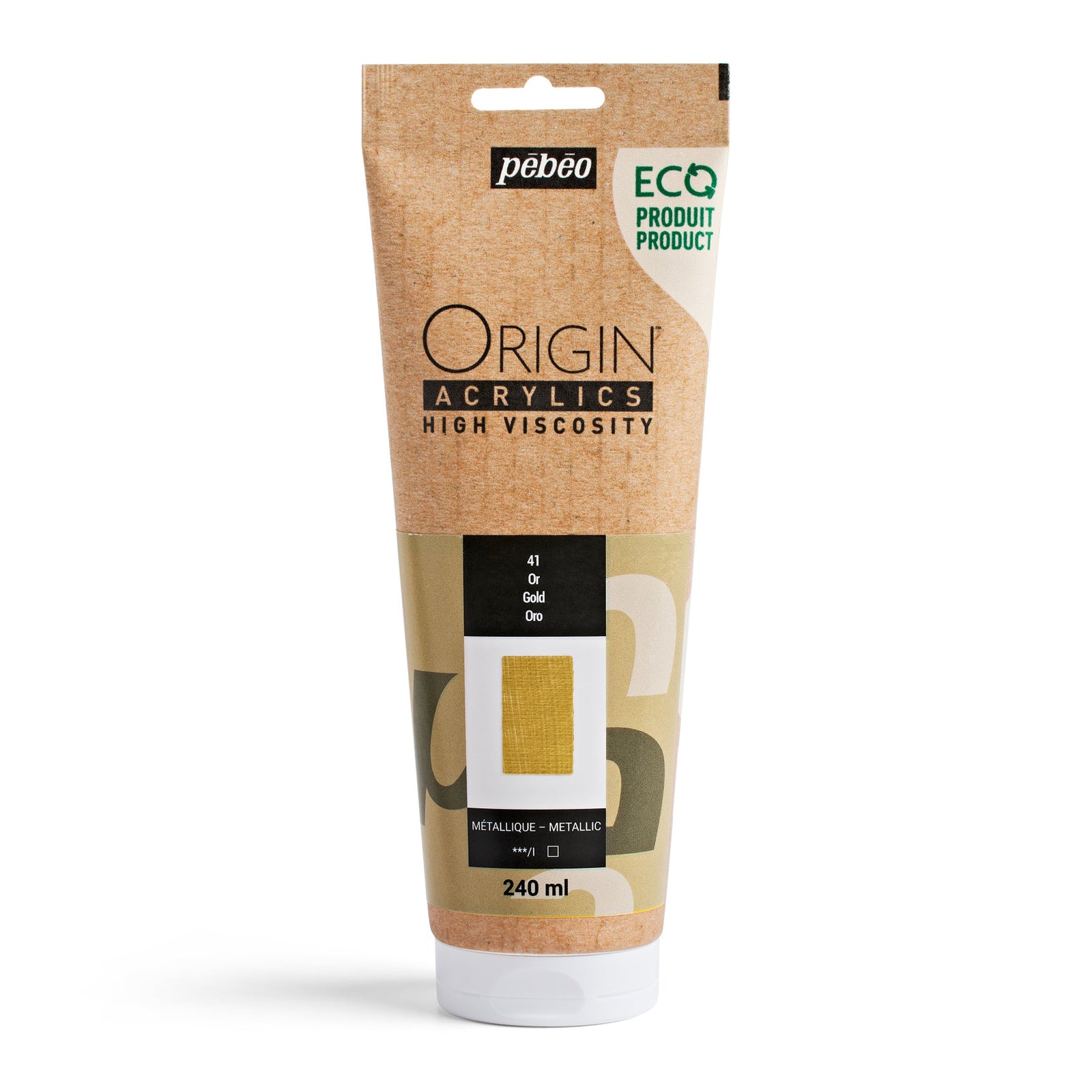 Vopsea acrilică Pebeo Origin 240 ml – Auriu