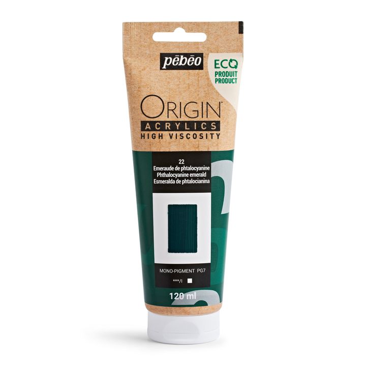 Pebeo ORIGIN Vopsea acrilică 120 ml - Smarald ftalocianină