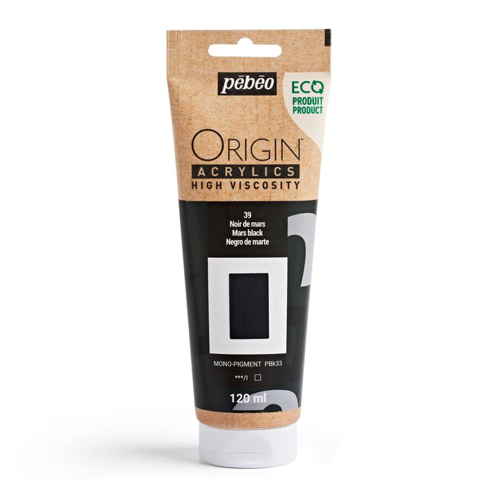 Pebeo ORIGIN Vopsea acrilică 120 ml - Negru Mars