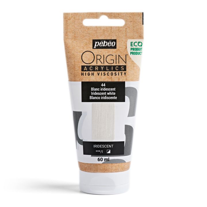 Pebeo ORIGIN Vopsea acrilică 60 ml - alb iridescent