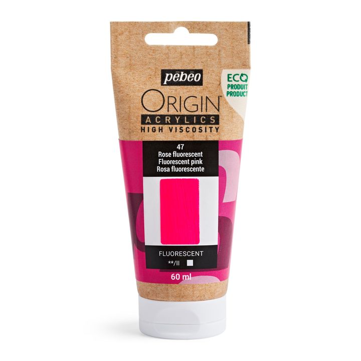 Pebeo ORIGIN Vopsea acrilică 60 ml - Roz Fluorescent