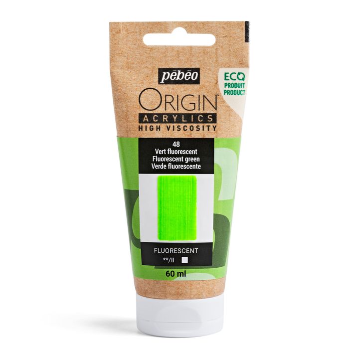 Pebeo ORIGIN Vopsea acrilică 60 ml - Verde Fluorescent