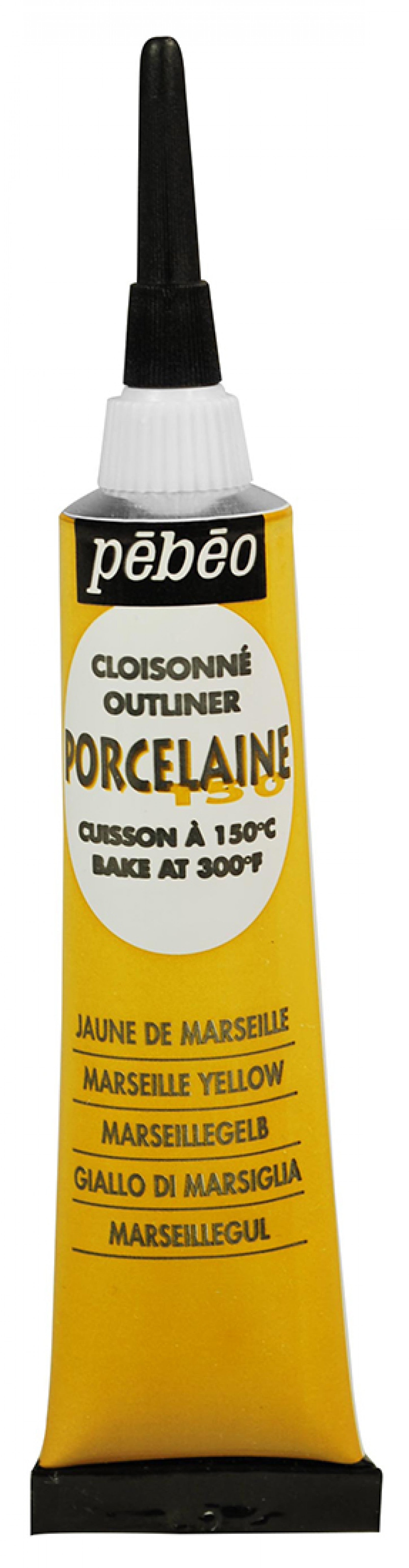 Contur relief pentru porțelan Pebeo Porcelaine 150 20 ml – Galben de Marsilia