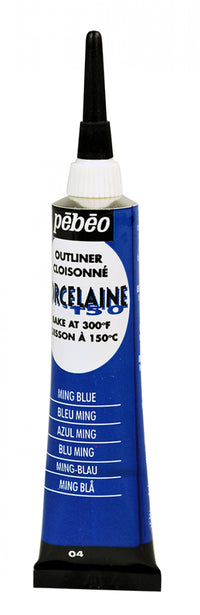 Contur relief pentru porțelan Pebeo Porcelaine 150 20 ml – Albastru Ming