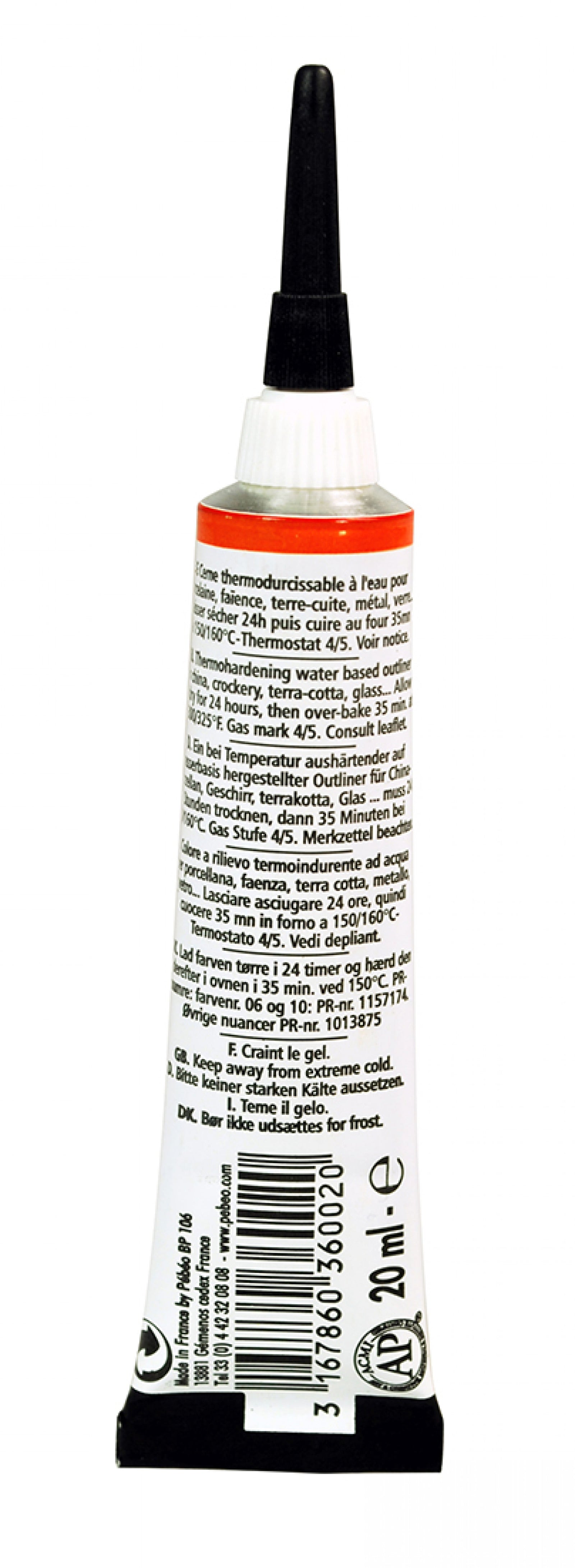 Contur relief pentru porțelan Pebeo Porcelaine 150 20 ml