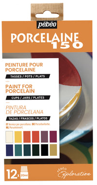 Pebeo Porcelaine 150 set culori pentru porțelan 12 x 20 ml Exploration 1