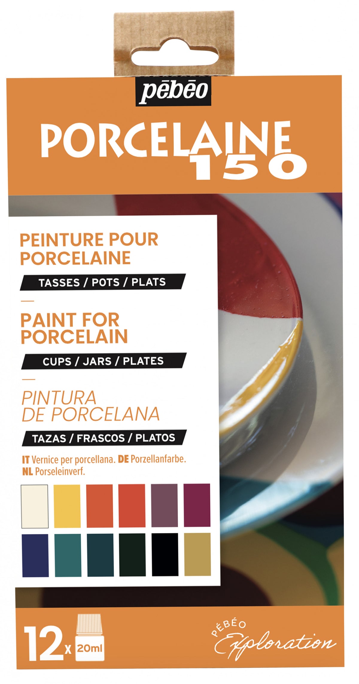 Pebeo Porcelaine 150 set culori pentru porțelan 12 x 20 ml Exploration 1