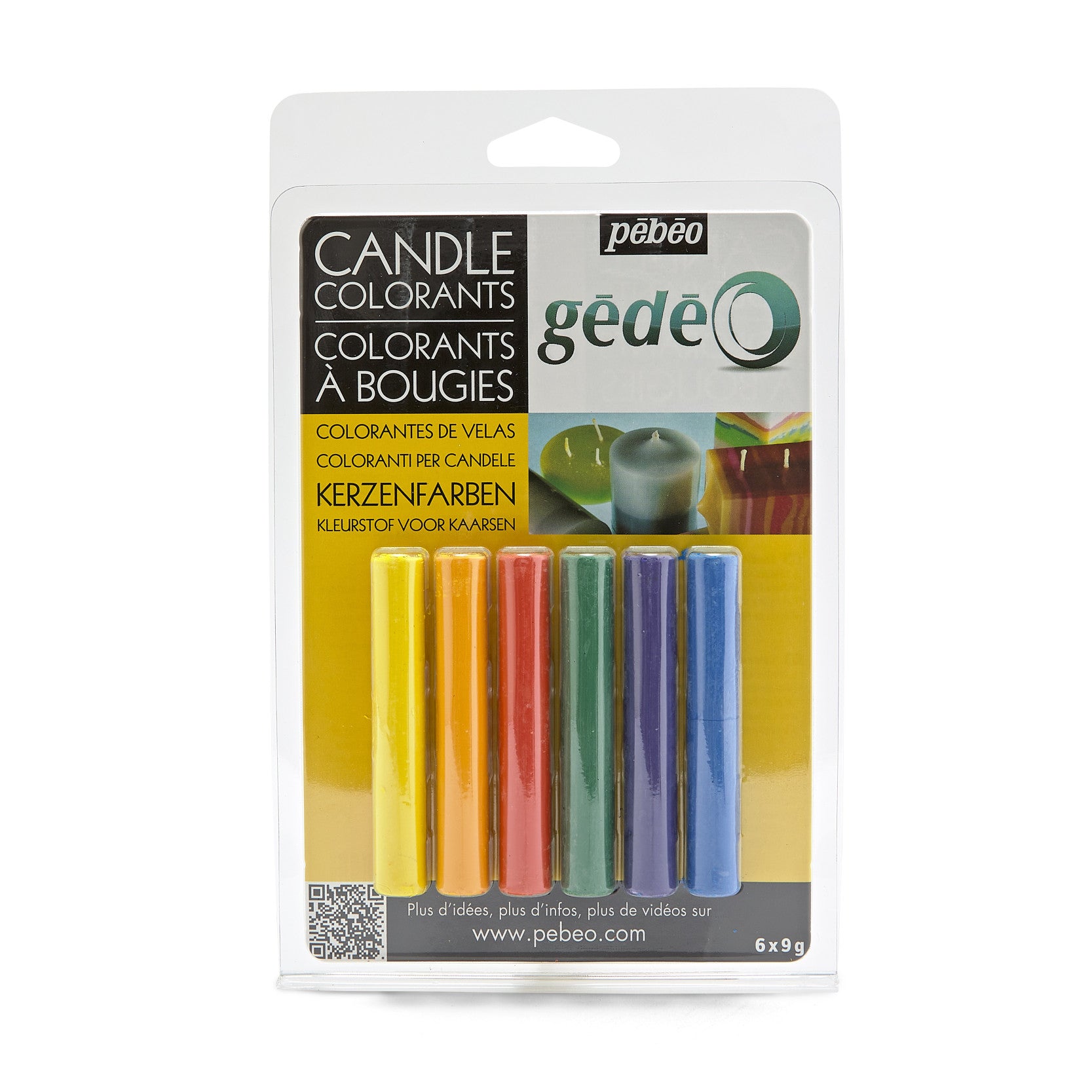 Pebeo Gédéo set coloranți pentru lumânări – 6 buc