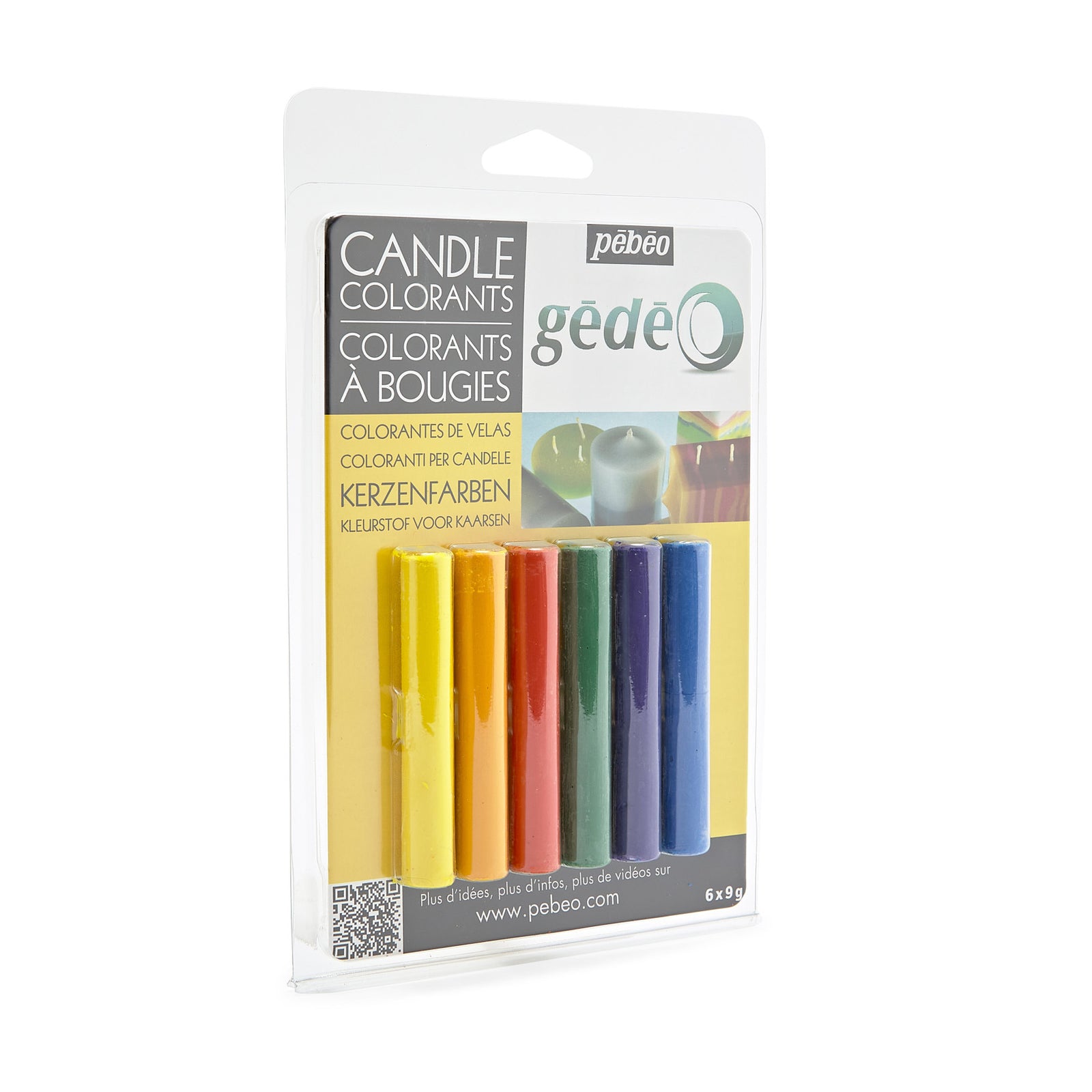Pebeo Gédéo set coloranți pentru lumânări – 6 buc